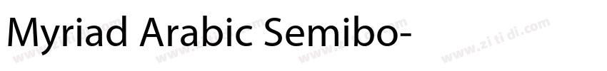 Myriad Arabic Semibo字体转换